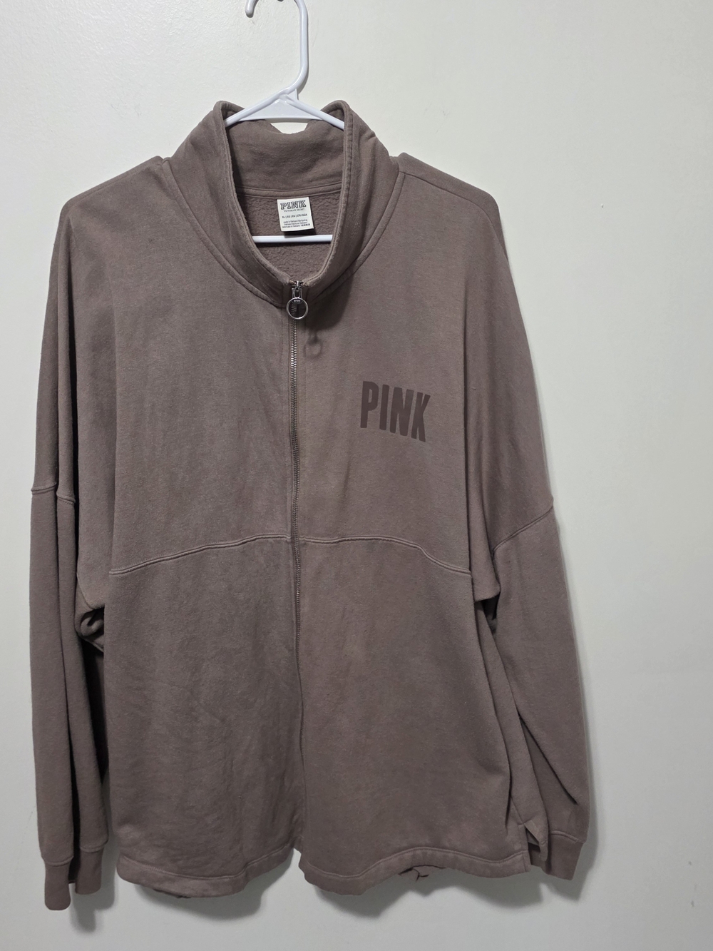 PINK Victoria's Secret Mauve Zip-Up Sweatshirt